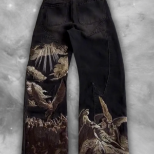 Divine War Denim Baggy Pants