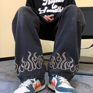 Fire Wave Baggy Pants